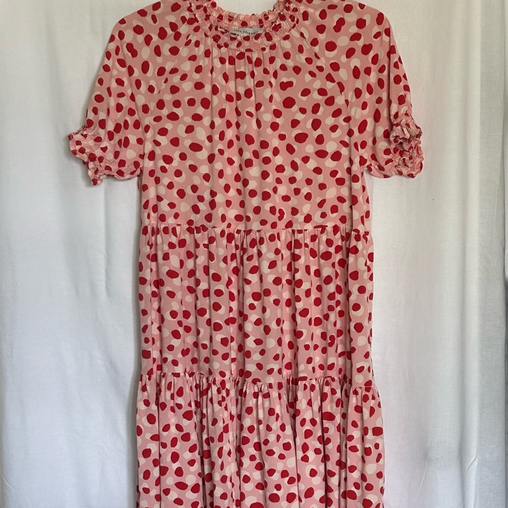 Free Assembly - Charming Pink Polka Dot Kids Dress